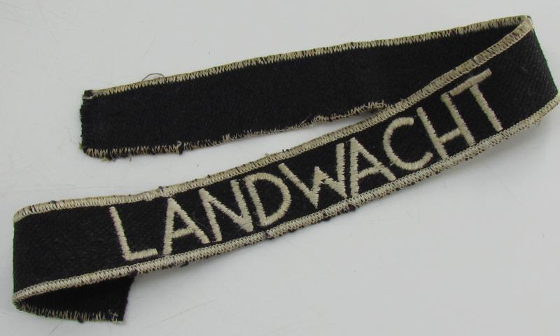 Dutch 'Landwacht' Cufftitle