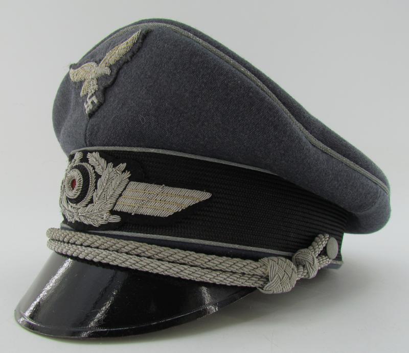 Luftwaffe Officer Visor cap ‘Schirmmütze’ by Erel ( Rare )