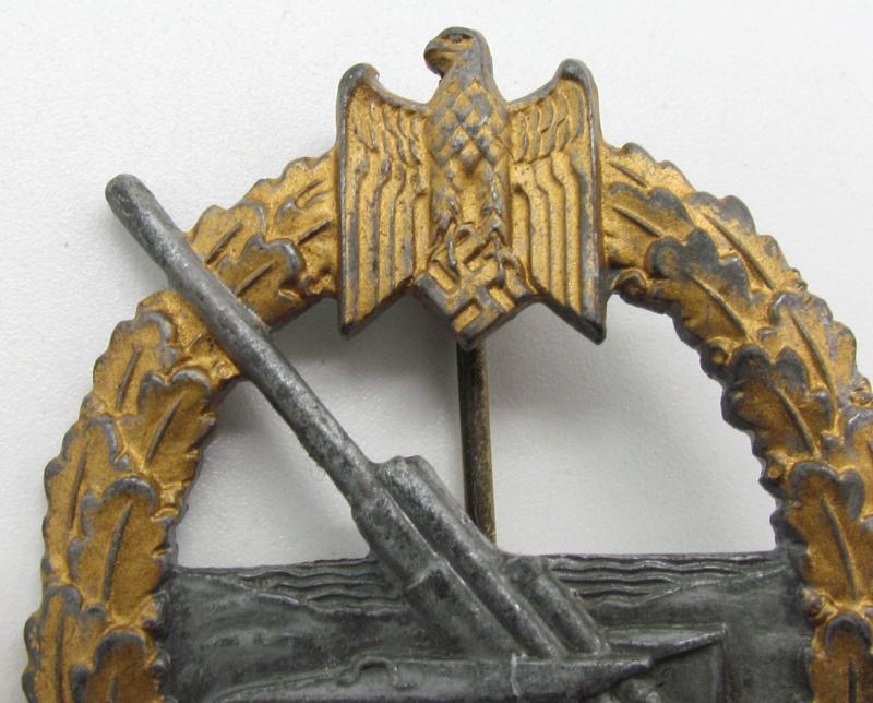 Kriegsmarine coastal artillery war badge by Steinhauer & Lück