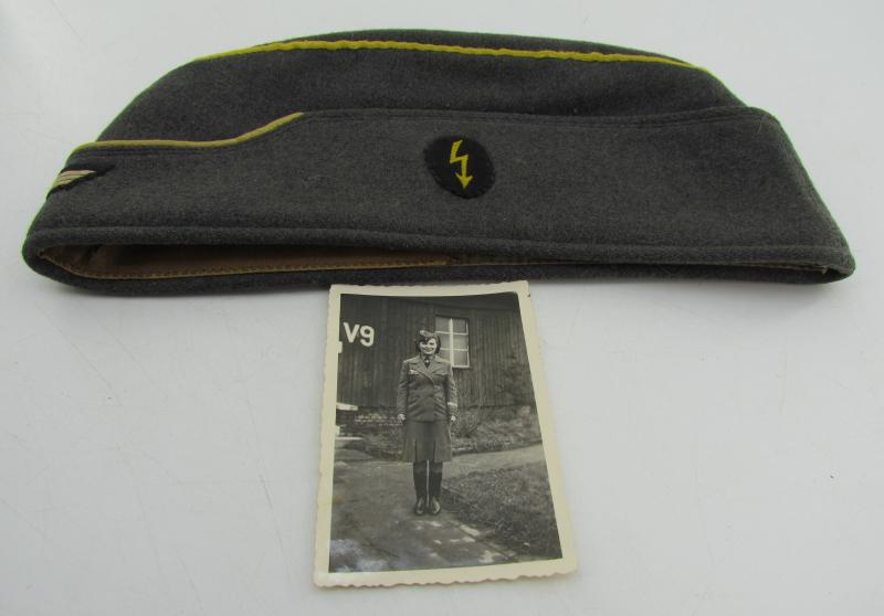 Wehrmacht Female ( Helferin ) Signal Auxiliaries Overseas Cap