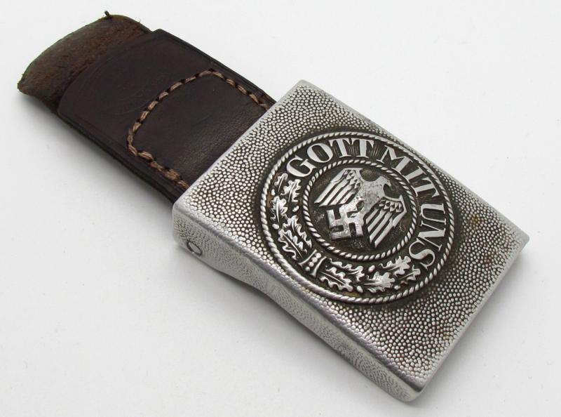 (Heer) EM/NCO's Aluminum Belt Buckle 'FLL' 1938