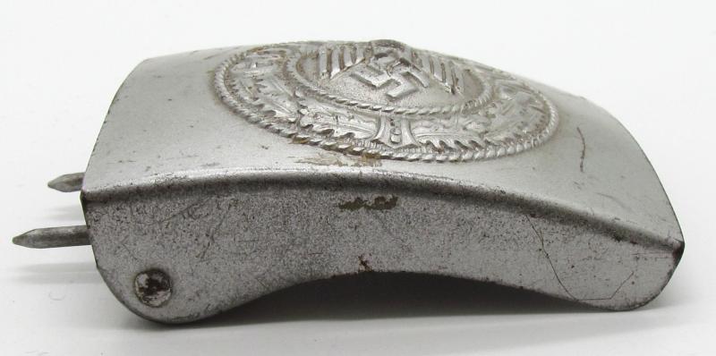 RARE Wehrmacht (Heer) steel belt buckle by Dr. Franke & Co 1942 in silver